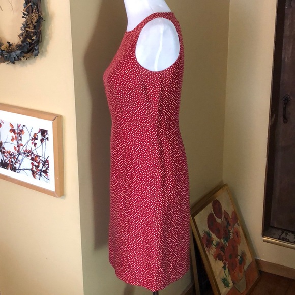 VTG Ann Taylor Size 4P 100% Silk PolkaDots TankDress Pretty Woman Valentine Vibe - Picture 4 of 13